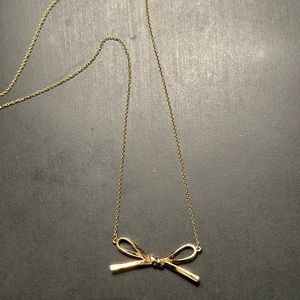 Kate Spade ♠️ gold tone bow necklace